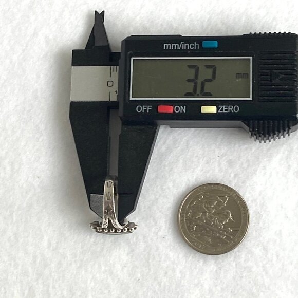 VTG Sterling Silver 925 Southwest Style Turquoise Stamped Split Shank Ring 4.75 - Picture 14 of 16